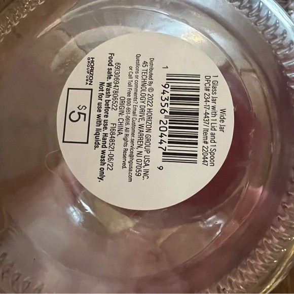 Target Bullseye holiday set of Two Clear Jars with Red Lids and Wooden Spoons - Picture 6 of 6